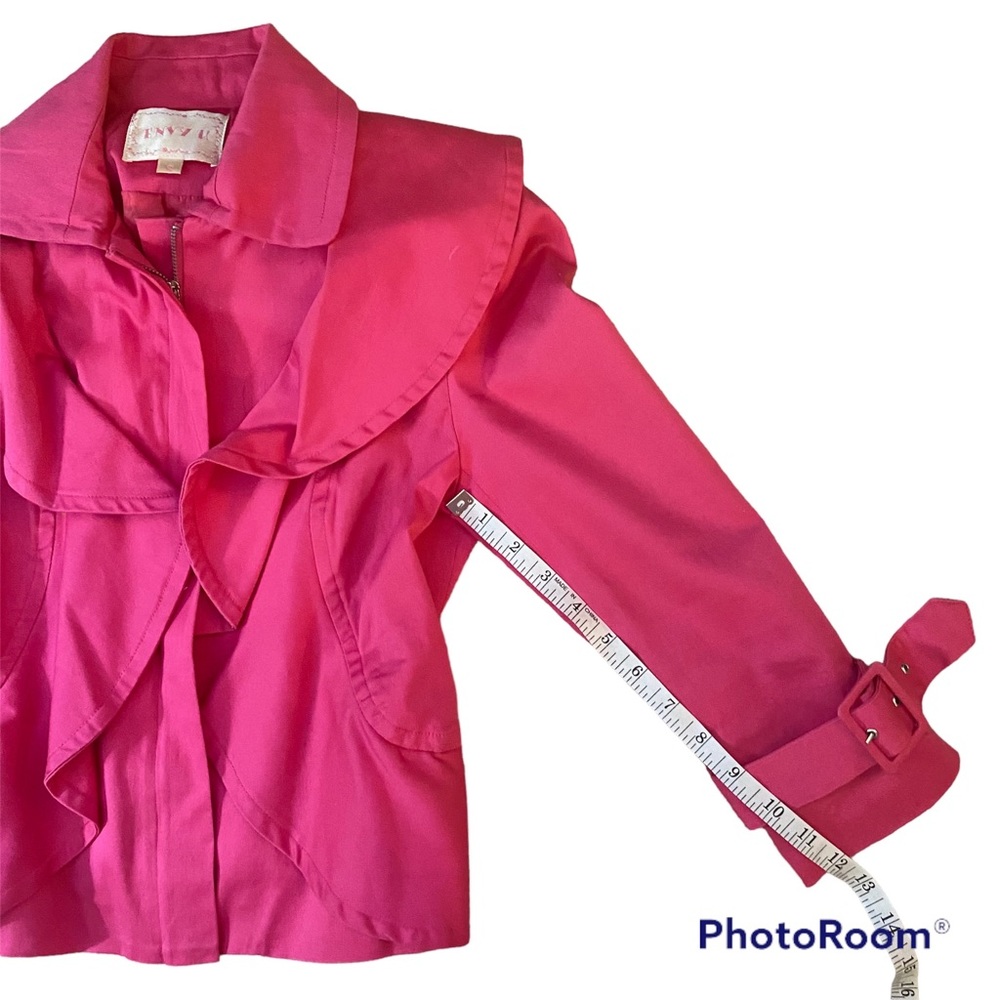 Pink Jacket Size Small Cropped Zip - Picture 7 of 13